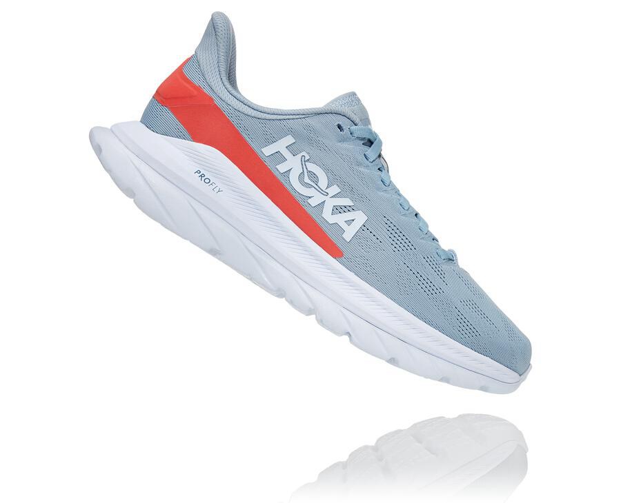 Hoka One One Koşu Ayakkabısı Kadın Mavi/Beyaz - Mach 4 - EK3052491